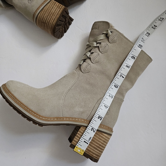 Timberland Womens Sienna Suede High Waterproof Mid Faux Fur Lined Lug Heel Boot - Picture 9 of 16